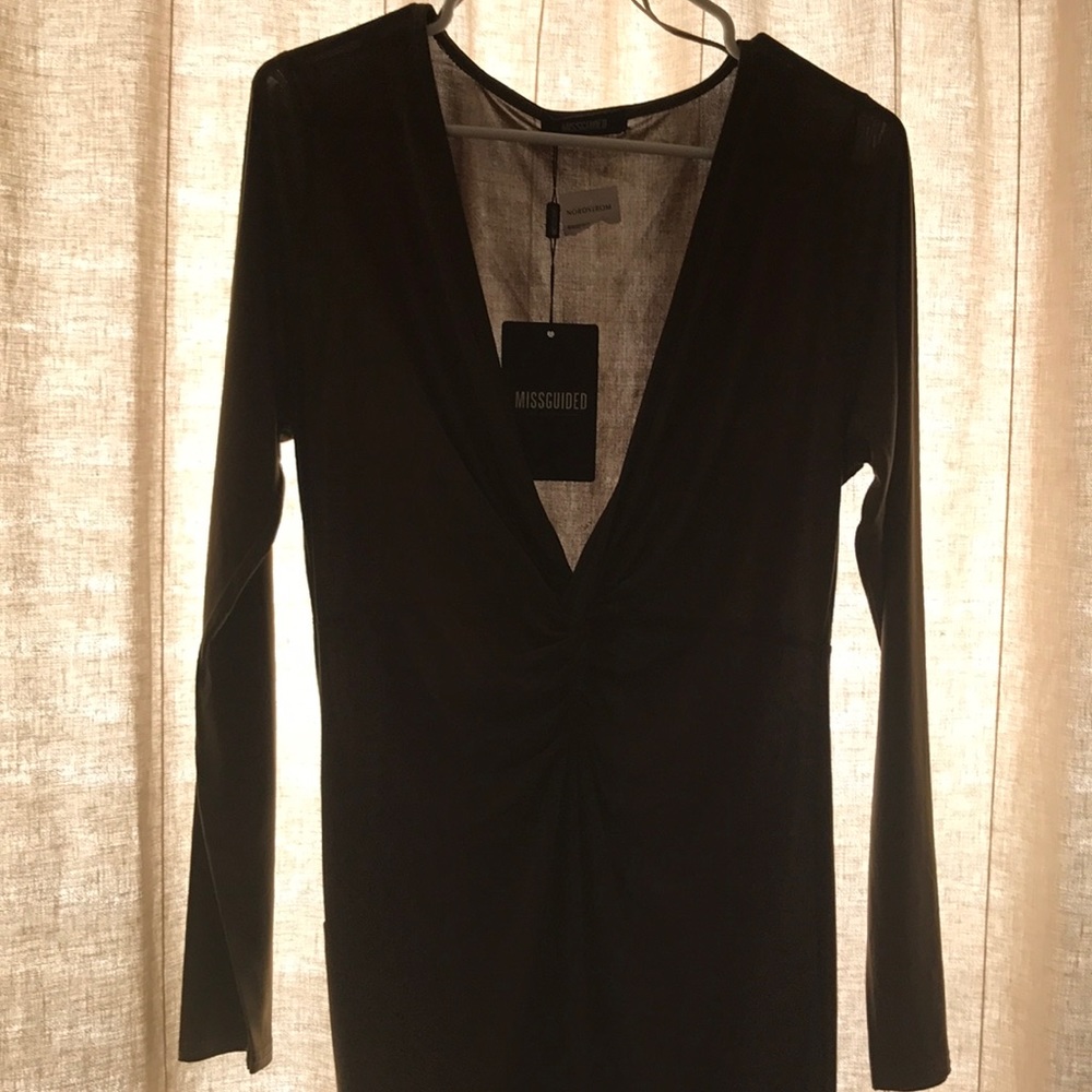 Olive green misguided dress